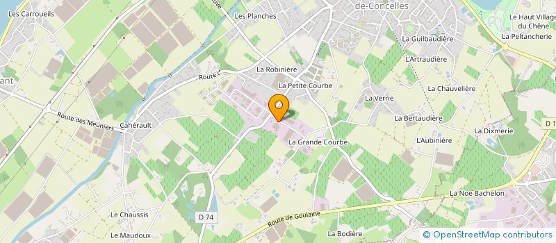 localisation de l'entreprise CONDITIONNEMENT SERVICE INDUSTRIE à SAINT-JULIEN-DE-CONCELLES