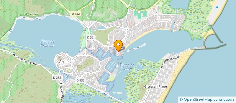 localisation de l'entreprise CONDITIONNEMENT VINICOLE DU MIDI  GRUISSAN