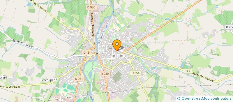 localisation de l'entreprise CONDOM MV2L  CONDOM