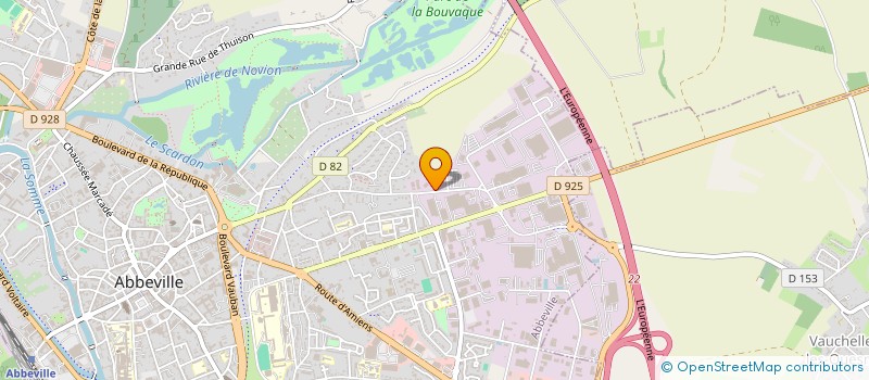 localisation de l'entreprise CONDOR à ABBEVILLE