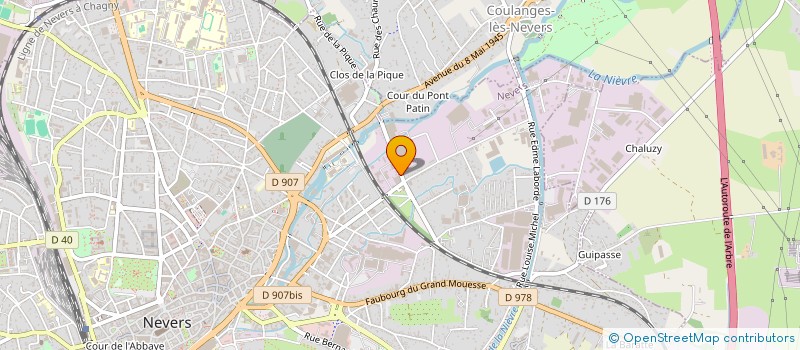 localisation de l'entreprise CONDOR à NEVERS