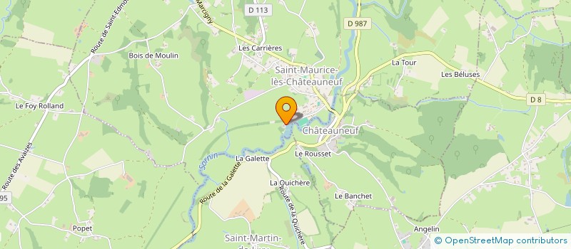 localisation de l'entreprise CONDORA  SAINT-MAURICE-LES-CHATEAUNEUF