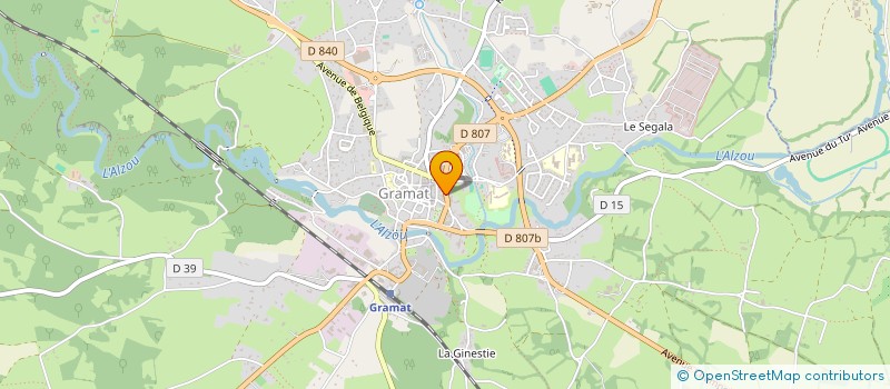 localisation de l'entreprise CONDORCET 36  GRAMAT