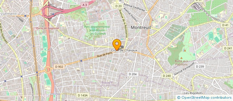 localisation de l'entreprise CONDORCET à MONTREUIL