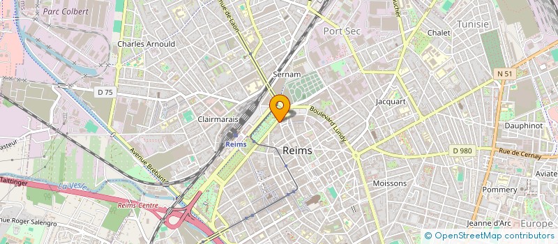 localisation de l'entreprise CONDORCET  REIMS