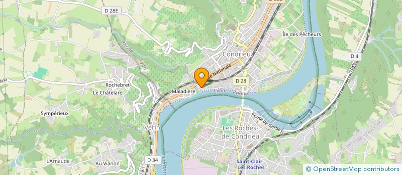 localisation de l'entreprise CONDRIEU SAINT PIERRE  CONDRIEU