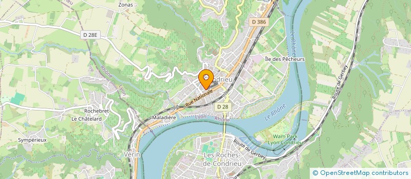 localisation de l'entreprise CONDRIEU TAXIS BRUN à CONDRIEU
