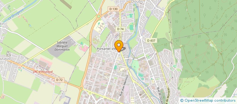 localisation de l'entreprise CONDUITE 3 D  PONTARLIER