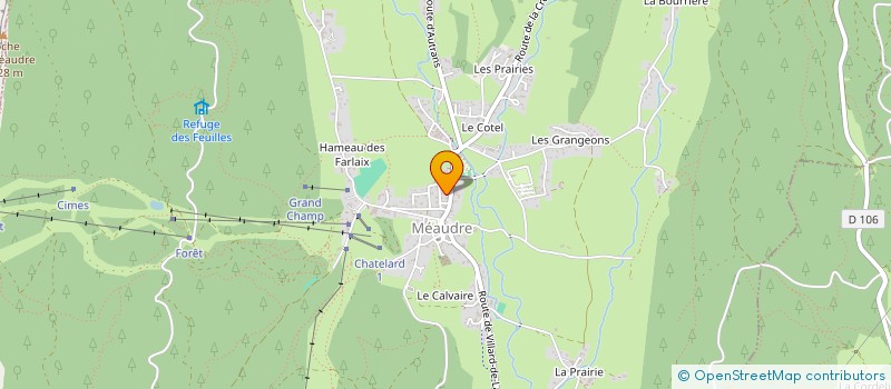 localisation de l'entreprise CONDUITE ATYPIQUE  AUTRANS-MEAUDRE EN VERCORS
