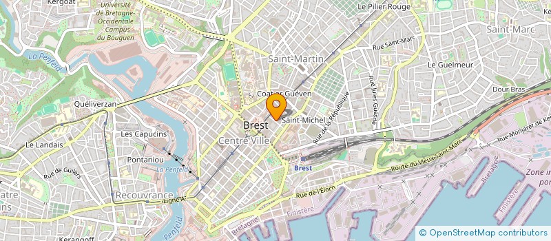 localisation de l'entreprise CONDUITE DU PONANT à BREST