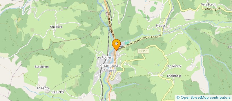 localisation de l'entreprise CONDUITE SURE  CHAMBOST-ALLIERES