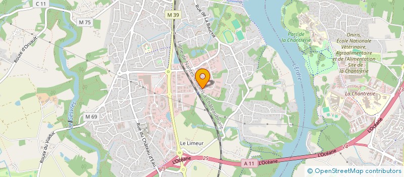 localisation de l'entreprise CONDUITES ET CANALISATIONS ATLANTIQUE - COCA ATLANTIQUE à LA CHAPELLE-SUR-ERDRE