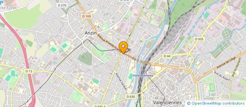 localisation de l'entreprise CONE PRODUCTION  VALENCIENNES