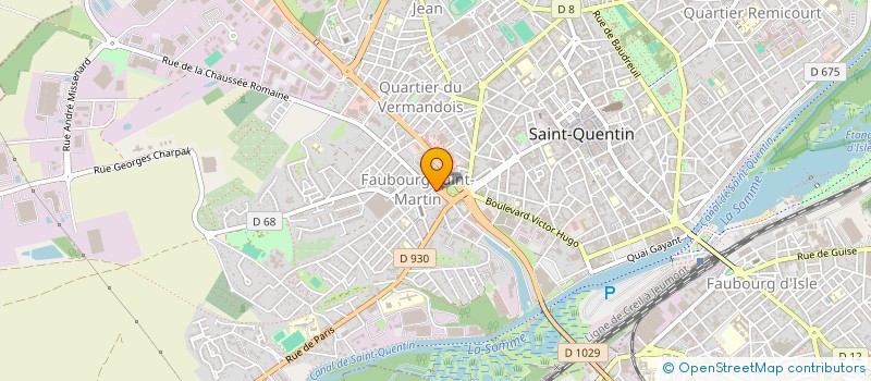 localisation de l'entreprise CONECT à SAINT-QUENTIN