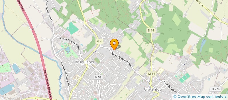 localisation de l'entreprise CONEXIS SCQ  BRUGUIERES