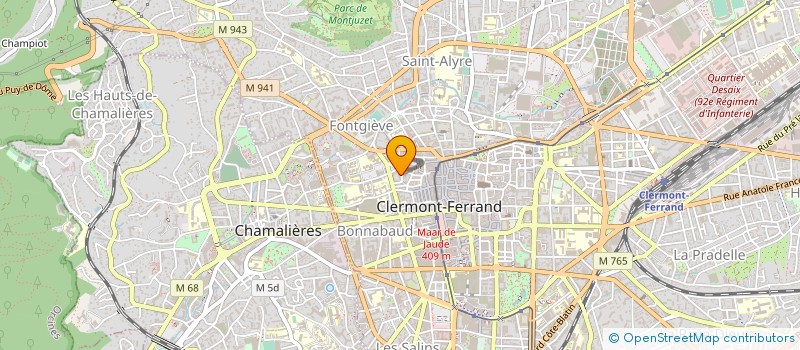 localisation de l'entreprise CONF GENER CADRE UNION REGIONALE AUVERGN à CLERMONT FERRAND