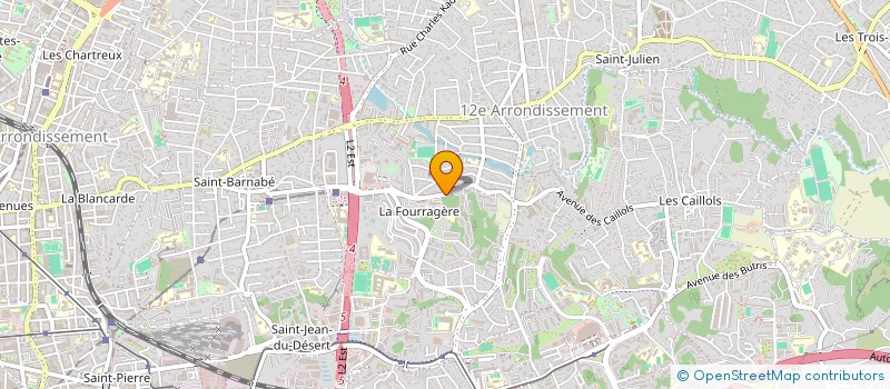 localisation de l'entreprise CONF MEDI ETS VERT COTEAU PRAT MERLIN à MARSEILLE