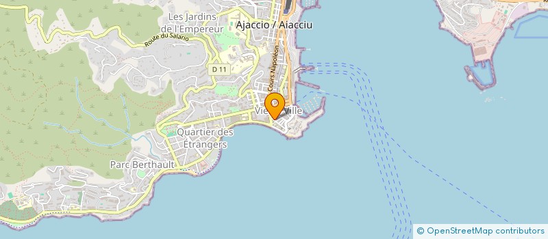 localisation de l'entreprise CONFE INDUS TOURISTIQUE DE LA CORSE à AJACCIO