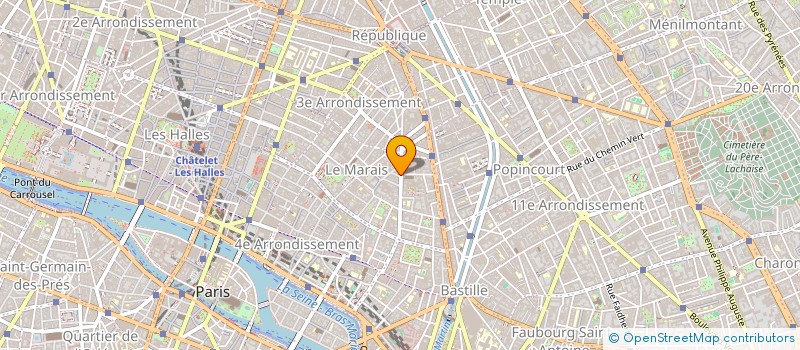 localisation de l'entreprise CONFEC FABRIC ACHAT VENTES  PARIS