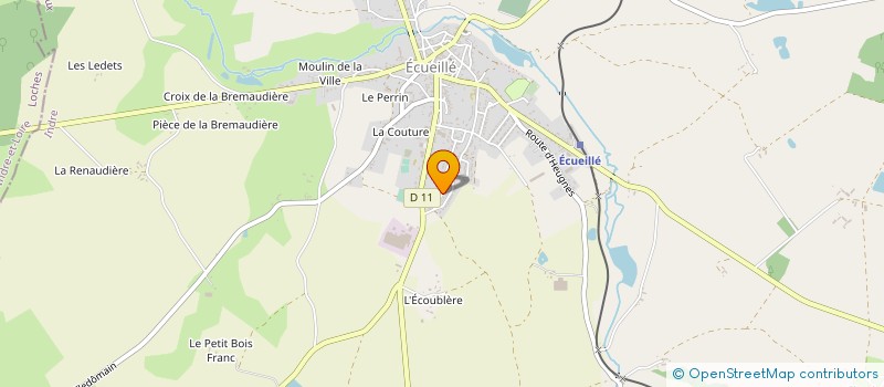 localisation de l'entreprise CONFECTION BOISCHAUT NORD à ECUEILLE