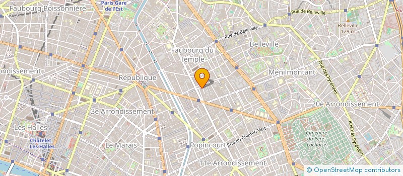 localisation de l'entreprise CONFECTION DE LUXE PARMENTIER  PARIS