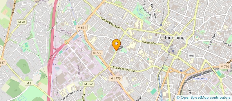 localisation de l'entreprise CONFECTION DE PARIS à TOURCOING