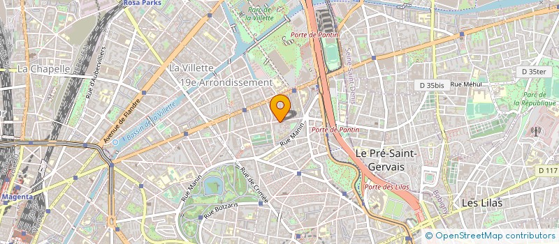 localisation de l'entreprise CONFECTION DES GRAVAUX à PARIS
