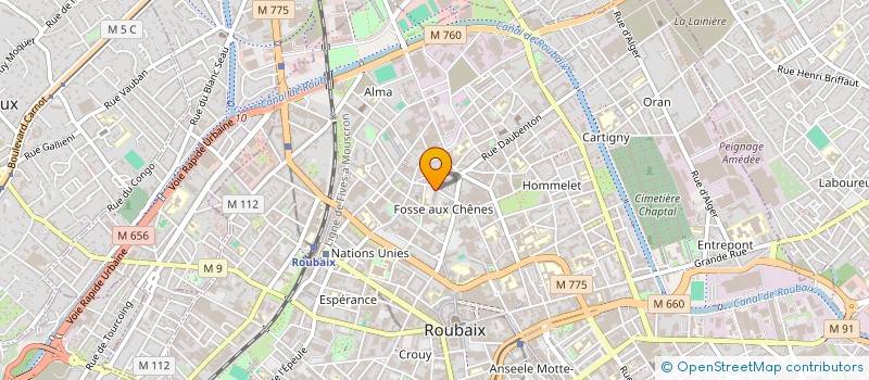 localisation de l'entreprise CONFECTION DU CHEVRIL à ROUBAIX