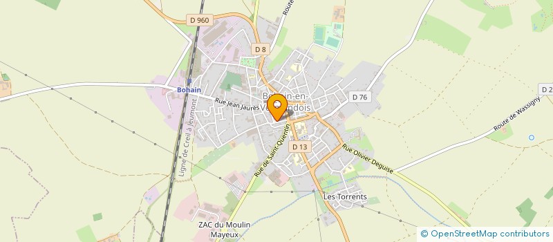 localisation de l'entreprise CONFECTION GENERALE VERMANDOISE à BOHAIN-EN-VERMANDOIS