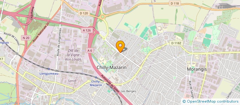 localisation de l'entreprise CONFECTION MAZARINE  CHILLY-MAZARIN