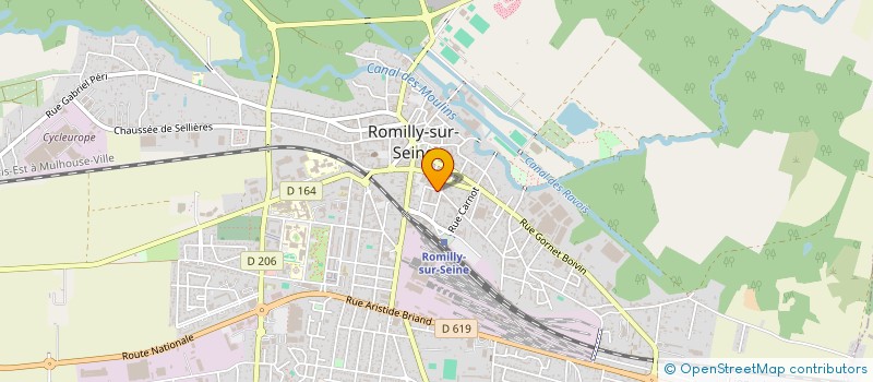 localisation de l'entreprise CONFECTION MULTIFIBRES à ROMILLY-SUR-SEINE