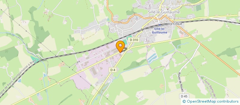 localisation de l'entreprise CONFECTION SILLE LE GUILLAUME à SILLE-LE-GUILLAUME