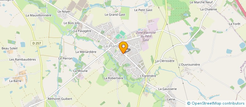 localisation de l'entreprise CONFECTION SUD LOIRE SA à LA PLANCHE