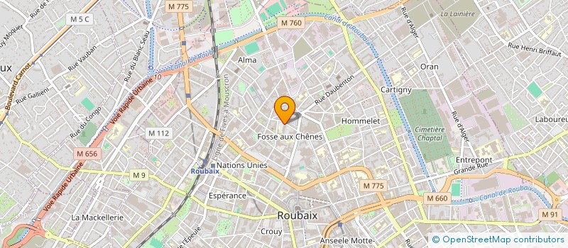 localisation de l'entreprise CONFECTIONSINTERNATIONALES ASSOCIES à ROUBAIX