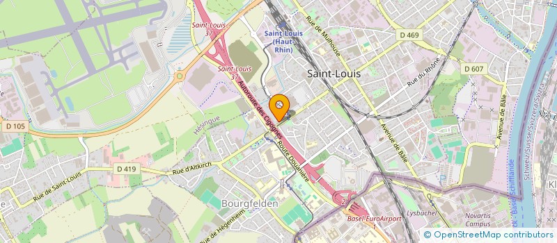 localisation de l'entreprise CONFED DES CHAUFFEURS ROUTIERS à SAINT-LOUIS