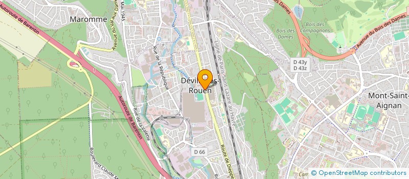 localisation de l'entreprise CONFEDER SYNDIC FAMILLES HALTE-GARDERIE à DEVILLE-LES-ROUEN