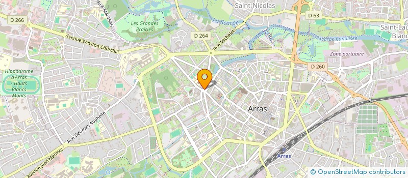 localisation de l'entreprise CONFEDERAT GENERALE ALIMENTATION DETAIL à ARRAS