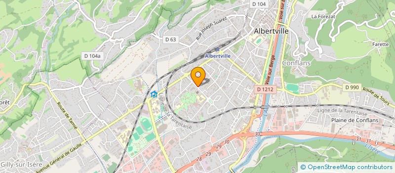 localisation de l'entreprise CONFEDERAT SYNDICALE DES FAMILLES à ALBERTVILLE
