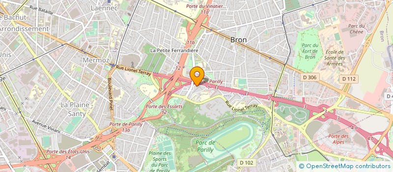 localisation de l'entreprise CONFEDERATION ASS DJOMANI EN FRANCE à BRON
