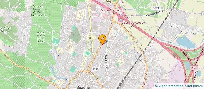 localisation de l'entreprise CONFEDERATION ASS VITICOLES BOURGOGNE à BEAUNE