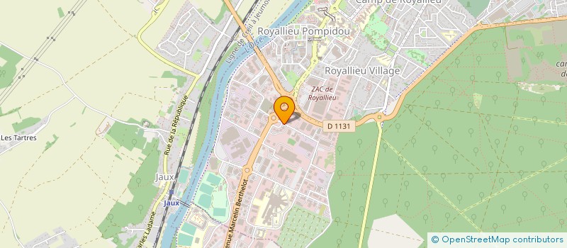 localisation de l'entreprise CONFEDERATION DE L'ARTISANAT ET DES PETITES ENTREPRISES DU BATIMENT à COMPIEGNE