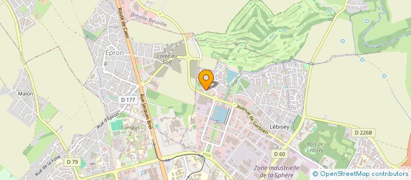 localisation de l'entreprise CONFEDERATION DE L'ARTISANAT ET DES PETITES ENTREPRISES DU BATIMENT DE NORMANDIE  HEROUVILLE-SAINT-CLAIR