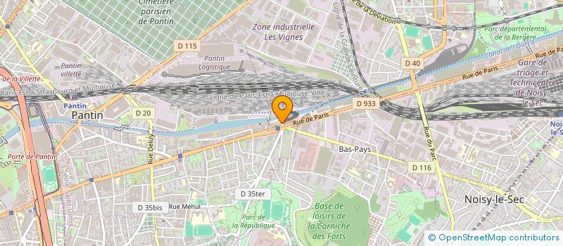 localisation de l'entreprise CONFEDERATION DES ASSOCIATIONS ANGOLAISES DE FRANCE  BOBIGNY