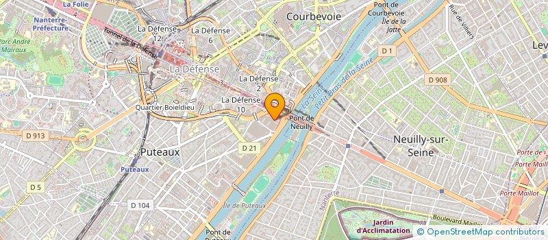 localisation de l'entreprise CONFEDERATION DES PETITES ET MOYENNES ENTREPRISES à PUTEAUX