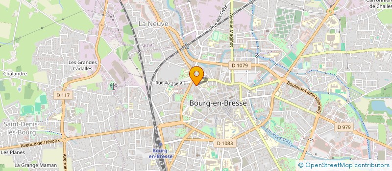 localisation de l'entreprise CONFEDERATION DES PETITES ET MOYENNES ENTREPRISES à BOURG-EN-BRESSE