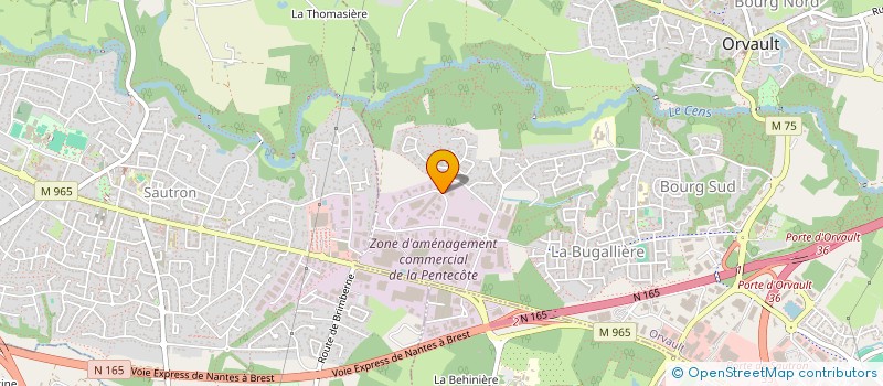 localisation de l'entreprise CONFEDERATION DES PETITES ET MOYENNES ENTREPRISES DE LOIRE ATLANTIQUE  SAINT-HERBLAIN