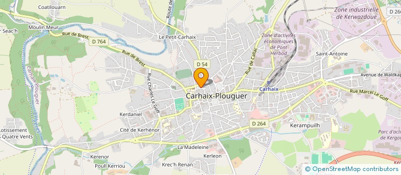 localisation de l'entreprise CONFEDERATION FALSAB  CARHAIX-PLOUGUER