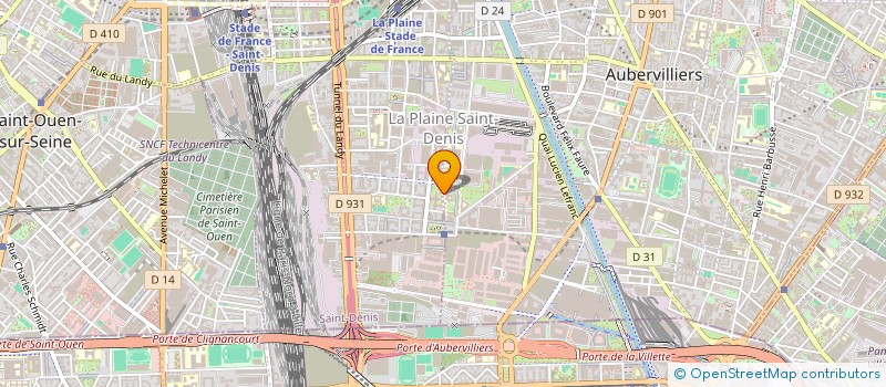 localisation de l'entreprise CONFEDERATION FR PROF JEUX AUTOMATIQUES à AUBERVILLIERS