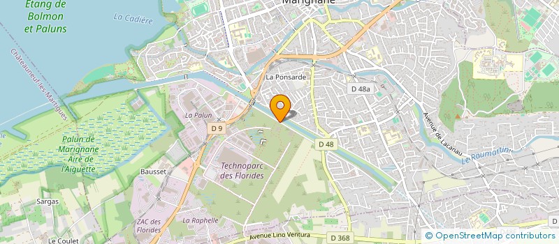 localisation de l'entreprise CONFEDERATION GEN DE L ARTISANAT ET  MARIGNANE