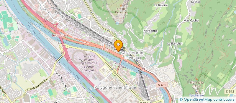 localisation de l'entreprise CONFEDERATION GENERALE ALIMENT DETAIL  SAINT-MARTIN-LE-VINOUX